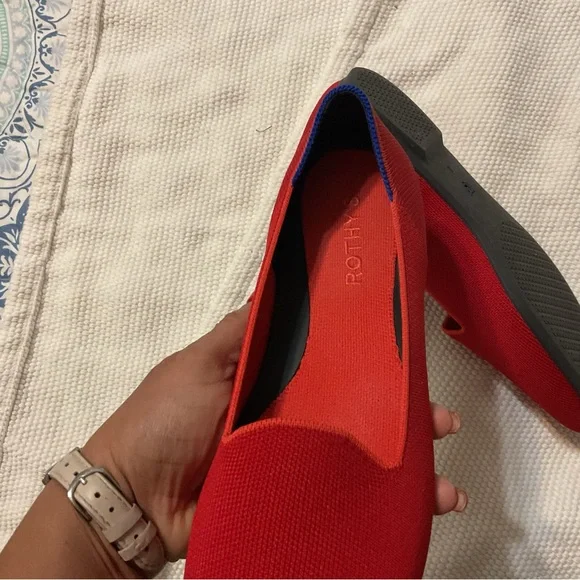 Rothy's The round flat toe Red Shoes size 8 - Picture 6 of 7